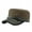 coffee, variant on High-end Korean Style Hat for Women, Autumn and Winter Oil Leather Flat Top Hat, Small Head Circumference, Warm Duckbill Hat for Men, Military Cap