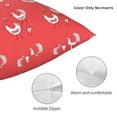 thumbnail image 3 of Yiaed Cartoon Rooster Print Pillow Covers Super Soft Decorative Square Throw Pillow Covers Case Cushion Covers for Sofa Couch Bedroom Car Decor（No pillow core）-20"x20", 3 of 7
