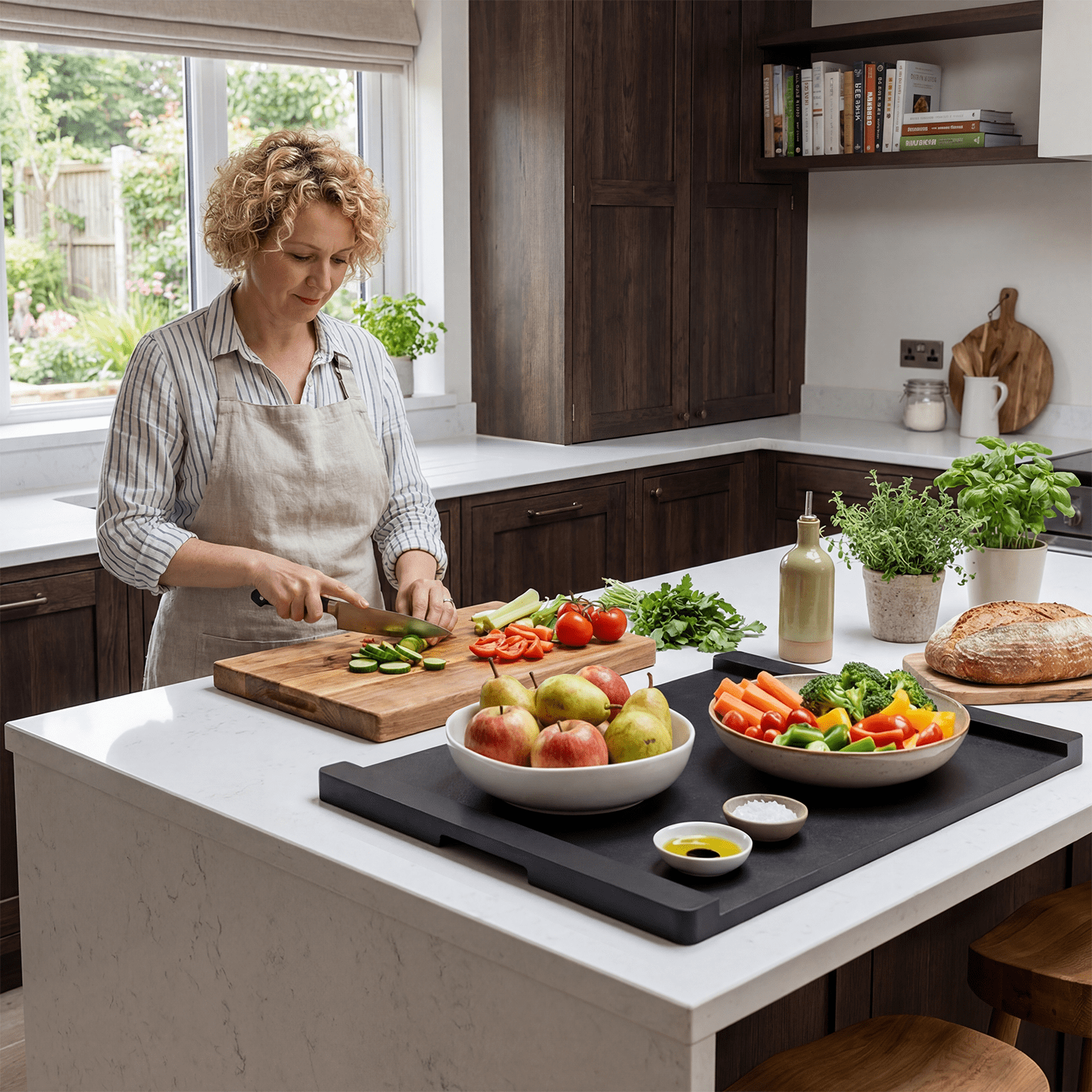 HAIDAIYA Noodle Board Stove Cover, Stove Top Covers for Electric 30"L X 22"W, Stove Top Covers for Gas Burners, Sink Cover for Counter Space, Durable Easy Clean Countertop, Black