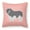 Pink, variant on Carolines Treasures BB3632PW1818 Polish Lowland Sheepdog Dog Checkerboard Pink Fabric Decorative Pillow
