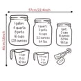 thumbnail image 6 of Miayilima Wall stickers Art Kitchen Measuring Cup Decal Decor Vinyl Wall Restaurant Stickers Home Decor Black, 6 of 6