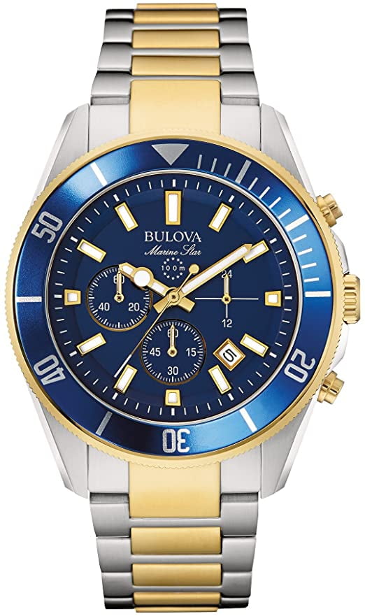 Bulova - Bulova Men's Sport 98B230 Blue Stainless-Steel Quartz Watch