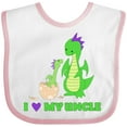 thumbnail image 3 of Inktastic I Love My Uncle Boys or Girls Baby Bib, 3 of 4