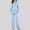 Light Blue, variant on Hauaitttt Women Pajama Set Notch Neck Soft Nightgown Short Sleeve Button Nightgown with Long Pants Pajama Top Women Shorts and Set Women Pajamas Holiday Flannel Set Camping Clothes for Women Two