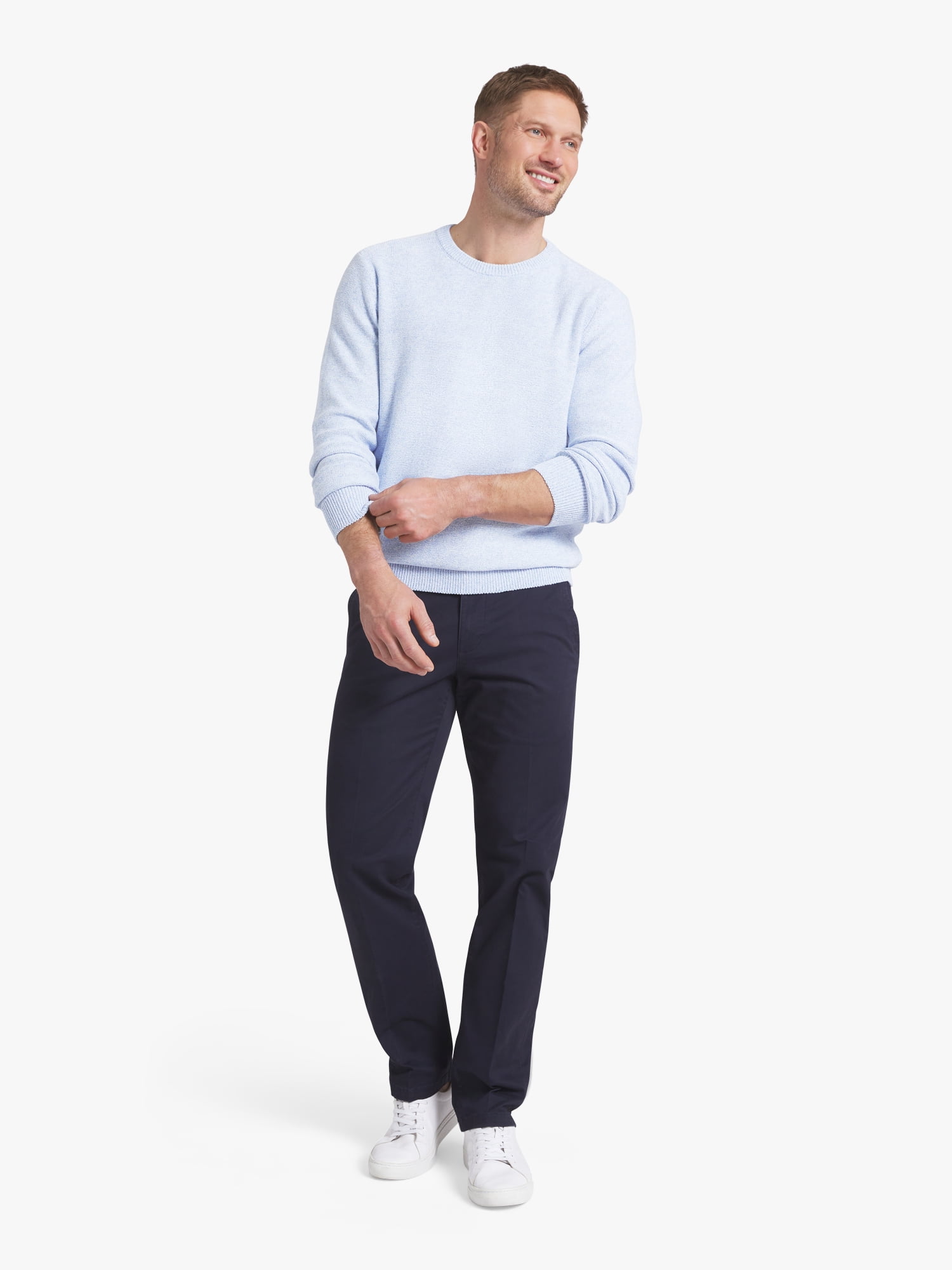 Chaps Men's & Big Men's Long Sleeve Crewneck Sweater, Sizes S-3XL