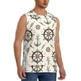 thumbnail image 2 of Balery Anchor with Rope Men's Sleeveless Muscle Shirts Workout Tank Top, Moisture Wicking, Odor Protection-X-Large, 2 of 8