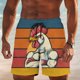 thumbnail image 2 of Pantalones de Cintura Elásticos Pantalones de Natación de Verano de Ocio de Playa Pantalones de Baño de Secado Rápido con Bolsillos de Cordón para Hombres, 2 of 8