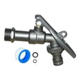 thumbnail image 1 of Grifo de agua exterior con cerradura, de repuesto, resistente, de metal, fácil de instalar, de latón, para jardín, garaje, jardín, césped y hogar. Negro, 1 of 8