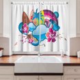 thumbnail image 2 of Ambesonne Summer Kitchen Curtains, Season Hot Beach Vbes, 55"x39", Multicolor, 2 of 3