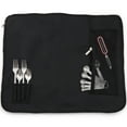thumbnail image 2 of Chef’s Knife Bag Holds 8 Knives PLUS a Meat Cleaver AND Zipped Tool Pouch! Noble Home & Chef’s Durable Knife Case Includes Shoulder Strap, Handle, and Business Card Holder. (KNIVES NOT INCLUDED), 2 of 7