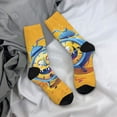 thumbnail image 5 of Cauagu Funny Alarm Clock Illustration Print Crew Socks for Women and Men,Adult Athletic Running Socks 1-Pair Sports Socks Work Gear Socks with Moisture Wicking, 5 of 6