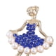 thumbnail image 3 of Broches de bailarina de ballet, broche de bailarina de oro de moda, ramillete de bailarina para azul, 3 of 9