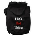 thumbnail image 3 of Pet, Dog  Cat Hoodie Screen Printed, "I Do Bad Things", 3 of 11