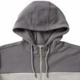 thumbnail image 5 of Voyager Male Sweatshirts Gray Full Zip up Large Size Hoodies for Men, 5 of 5