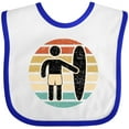 thumbnail image 3 of Inktastic Surfing Retro Sunset for Surfer Boys or Girls Baby Bib, 3 of 4