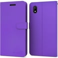 thumbnail image 1 of CoverON Alcatel Apprise Phone Case / Glimpse / Volta Wallet Case, RFID Blocking Vegan Leather 6x Card Slot Holder Cover Flip Folio Phone Pouch, Purple, 1 of 6