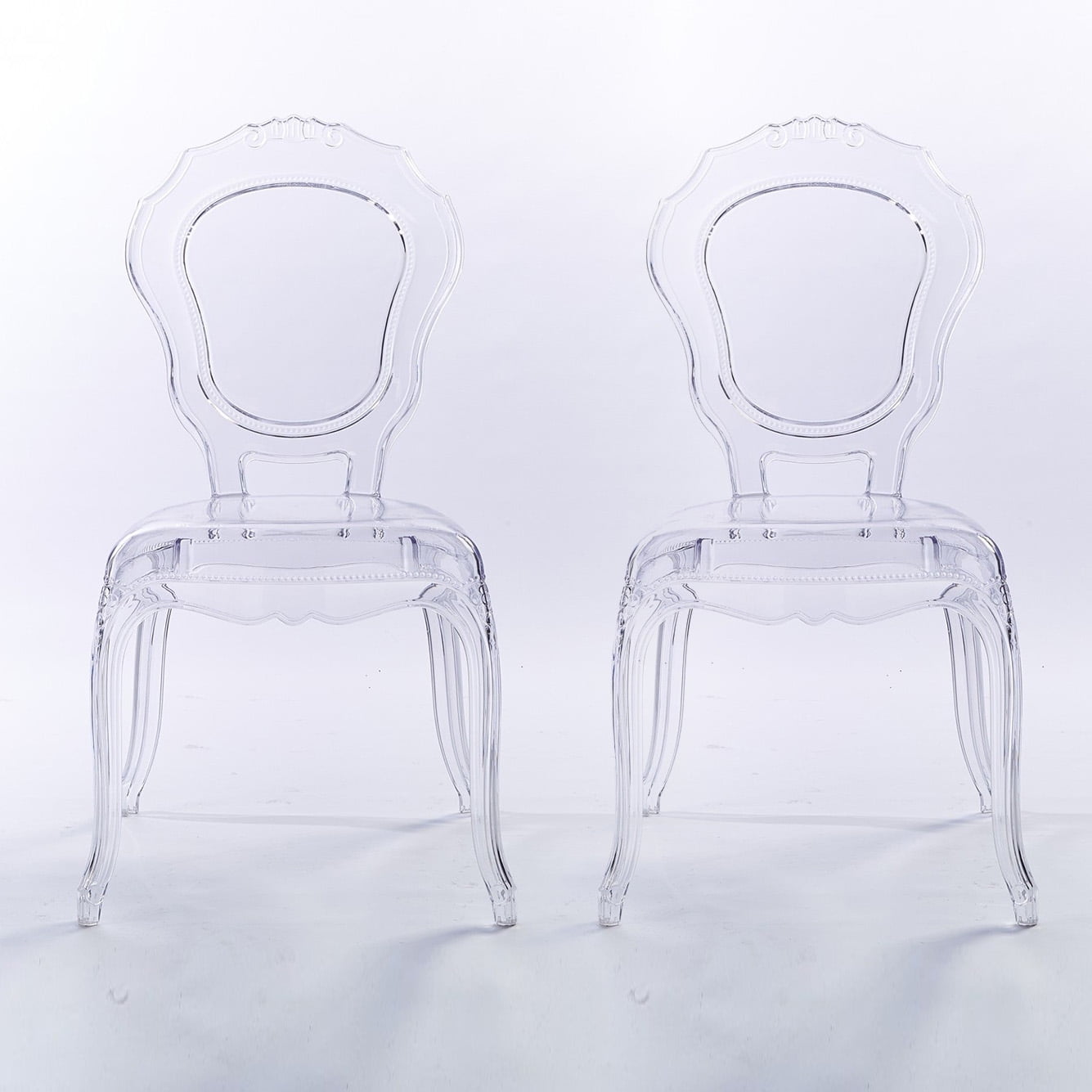 CLEAR GHOST TRANSPARENT MODERN PLASTIC EIFFEL INSPIRED DINING CHAIR 
