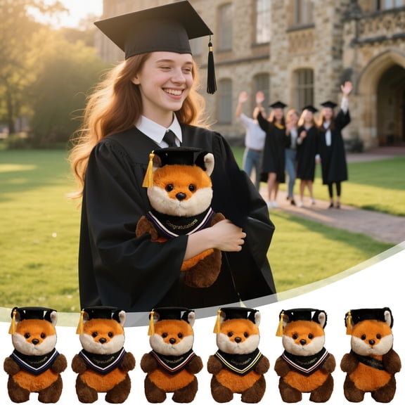 TTJ Stuffed Animals for Kids Graduation Lovable Couch Pillow 1PC Graduation Hat Doll 4.7-inch Doll 2026 Graduation Gift/Celebration Souvenir/Home Decoration