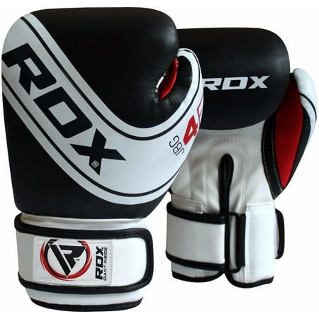 RDX Maya Hide Leather Junior Boxing Gloves White/black