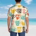thumbnail image 6 of Fotbe Vintage Cup Hawaiian Shirt For Men Unisex Summer Beach Casual Short Sleeve Cotton Linen Button Down Shirts-X-Large, 6 of 9