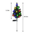 thumbnail image 3 of Seyotauo Solar Christmas Tree Garden Stake Lights Waterproof Christmas Decorations Tree Lights Outdoor Xmas Tree Light Christmas décor Pathway Lights Patio Yard, 3 of 8