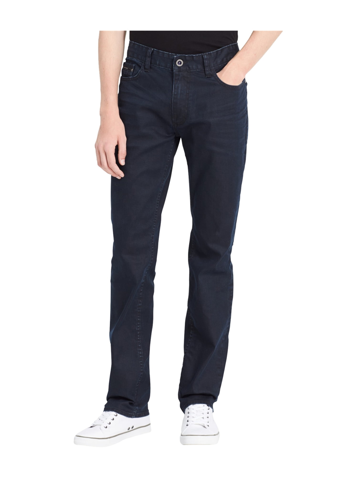 Calvin Klein Mens Overcast Five Pockets Slim Boot Cut Jeans overcast