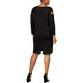thumbnail image 2 of Plus Size Cold-Shoulder Dress Black 2X, 2 of 2