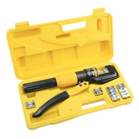 

8 Tons Hydraulic Wire Battery Cable Lug Terminal Crimper Crimping Tool for Crimping and Joining Aluminum Copper Wires Cables (4-70mm)