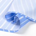 thumbnail image 7 of Mens Casual Striped Dress Shirts Stylish Long Sleeve Slim Fit Button Down Classic Shirt, Sky Blue1, Size XXXL, 7 of 7