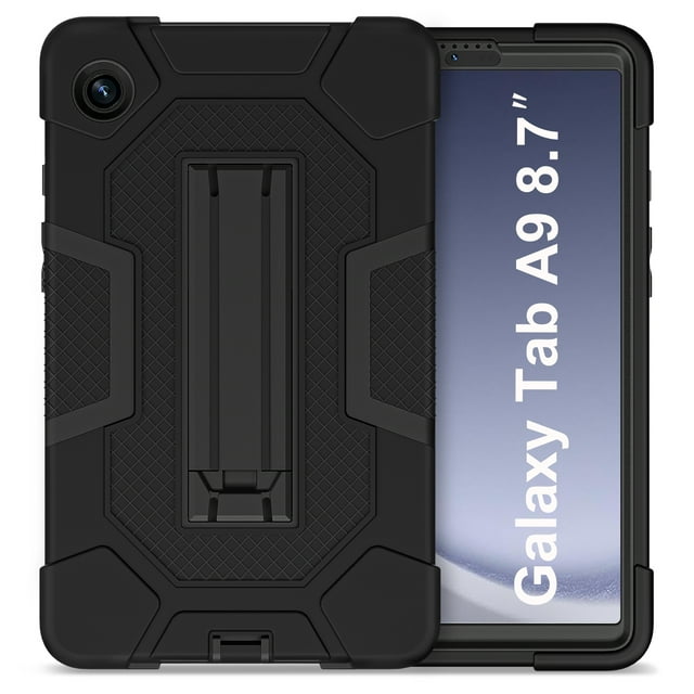 Étui Support pour Tablette pour Enfants Armor pour Samsung Galaxy Tab A9 Plus 11, Étui Support Antichute pour Samsung Galaxy Tab A9 8,7 Pouces 2023 Noir A9 Plus 11 Pouces