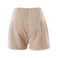 thumbnail image 4 of Pxiakgy Womens Shorts Dressy High Waisted Wide Leg Shorts Pleated Business Casual Work Trouser Shorts Lounge Summer Side Button Pleated Shorts with Pockets Dressy Summer Shorts for Women 2025 Relaxe, 4 of 5