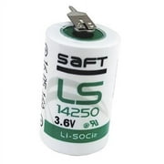 saft ls 14250 ls14250 1/2 aa 3.6v lithium battery (2 pack)