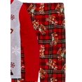 thumbnail image 3 of Toddler Girls Red Plaid Rudolph Red Nosed Reindeer Christmas Pajama Set 4T, 3 of 3