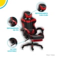 thumbnail image 3 of Silla Gamer Reclinable Ergonómica Con Descansa Pies Titano TT-SGCRP, 3 of 8