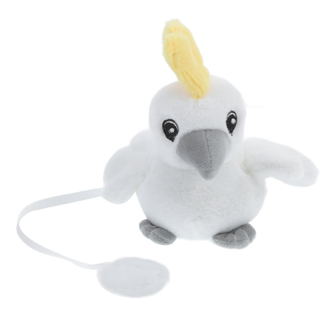 Miangastore 1Pack Plush Parrot Toy Pirate Accessory White Stuffed Animal for Halloween