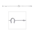thumbnail image 3 of Lafonn Classic Sterling Silver Platinum Plated Horse Shoe Bracelet 7.5 IN Adjustable (0.37 CTTW), 3 of 5