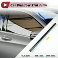thumbnail image 3 of Unique Bargains Carbon 2 PLY Car Window Tint Film VLT 14% IRR 63% UVR 94% 4.92 ft x 20.08 inch Privacy Film 2mil PET 1 Pc Sky Blue 0.6 VLT, 3 of 8