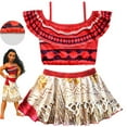 thumbnail image 2 of Girls Princess Moana Adventure Bathing Suit Tankini Swimsuit, 2 of 5