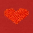 thumbnail image 2 of Dalix Pixel Heart Embroidered Zip Hoodie Fleece Long Sleeve Pocket Warm Soft Mens in Red S Small, 2 of 5