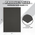 thumbnail image 2 of Uxcell Chipboard Book Board, 14 x 11 inch 30 PT 35 Pcs Binding Supplies, Black, 2 of 6