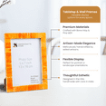 thumbnail image 3 of Handicrafts Home 5x7 Classic Bone Inlay Picture Frames Picture Frames, Orange, 3 of 7