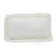 thumbnail image 2 of Fennco Styles Decorative Faux Mongolian Fur Throw Pillow (Ivory, 12"x20"), 2 of 3