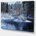 thumbnail image 2 of Lac d'Hiver dans une Forêt Profonde - Impression sur Toile Paysage, 2 of 4