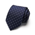 thumbnail image 1 of Corbata de seda de poliéster con puntos de corbata, fabricante de corbatas de 8 cm para hombres de negocios, ropa formal, corbata de estudio para bodas, 1 of 6