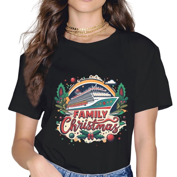 Family Christmas Cruise Merry Cruisemas Boat Trip Xmas T-Shirt