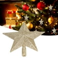 thumbnail image 4 of Star Tree Topper Decorated Golden Light Weight Shiny Mini Christmas Tree Topper For Home Shop, 4 of 5