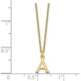 thumbnail image 2 of Avariah 14KY Yellow Gold Cutout Letter F Initial Necklace - 18" Chain, 2 of 5