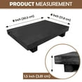 thumbnail image 2 of Lyfe Simple Wood Riser for Decor - Rustic Pedestal Stand - Handmade Small Wood Tray - Soap Tray for Kitchen Sink, Dish Soap Tray, Wood Tray for Bathroom, Wooden Stand for Display (Black, 9 x 6 Inch), 2 of 11