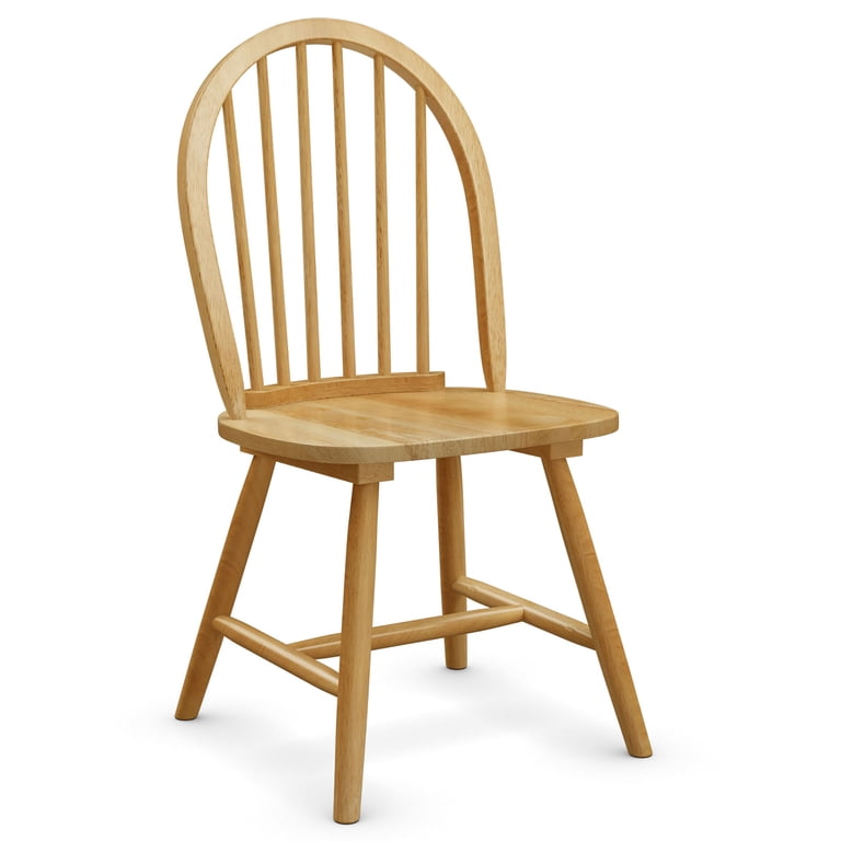 Costway Set of 4 Vintage Windsor Dining Side Chair with Curved