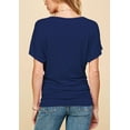 thumbnail image 5 of Made by Johnny Women's Dolman Drape Top with Side Shirring XXXL NAVY, 5 of 6